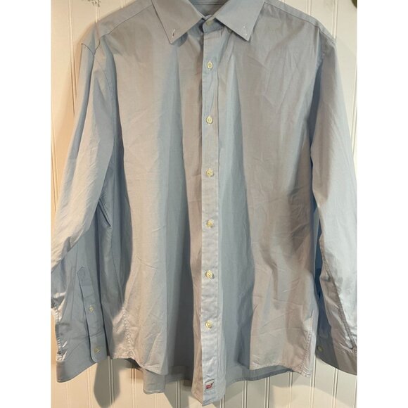 Vineyard Vines Mens Classic Fit Murray Shirt Light Blue Cotton/Spandex Size L - Picture 7 of 12